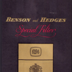 HST Pungă veche reclamă țigări Benson and Hedges