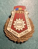 Insigna UGSR pentru merite in munca cultural educativa