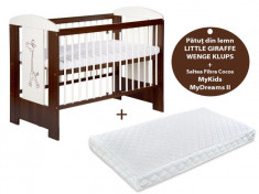 Patut KLUPS Little Giraffe Wenge + Saltea 10 MyDreams II foto