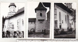 Bnk foto - Manastirea Bistrita 1976 - lot 3 fotografii, Alb-Negru, Romania de la 1950, Cladiri