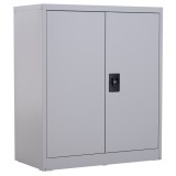 Vinsetto Dulap pentru Documente cu Raft Reglabil și &Icirc;ncuietoare de Siguranță, 80x40x92,5 cm, Gri | Aosom Romania