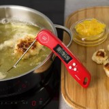 Termometru electronic de bucatarie, rosu, KingHoff