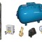 Kit complet sistem hidrofor, pompa de apa submersibila Raider RD-WP31/80, rezervor de 80 litri cu manometru, presostat, racord 5 cai, manometru, 07013