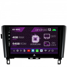 Navigatie Nissan Qashqai X-Trail (2013+), Android 12, Q-Octacore 4GB RAM + 64GB ROM, 10.1 Inch - AD-BGQ10004+AD-BGRKIT162