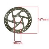 Disc de fr&acirc;nă cu disc de 170 mm DISC cu 6 orificii de montare pentru scuter electric Citycoco E-Bike Electric Harley Discuri de fr&acirc;nă față/spate