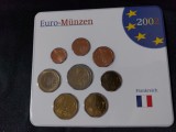 Set Euro Franța 2001 UNC - Colecție Monede Euro Franța, Stare Impecabilă