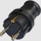 stecher cauciuc cu contact de protectie IP20 , rezistent si sigur