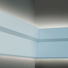 Profil pentru banda LED din poliuretan KF707 - 17.9x4.5x200 cm