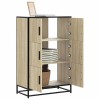 VidaXL Dulapuru Stejar Sonoma 68x35x106,5 cm lemn și metal prelucrat 849070
