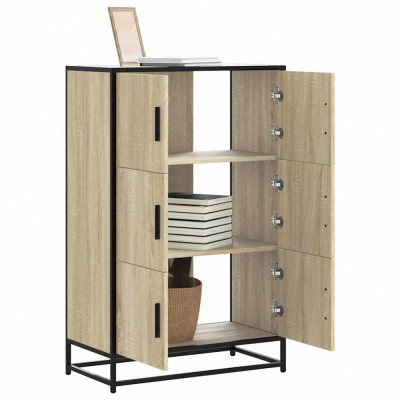 vidaXL Dulapuru Stejar Sonoma 68x35x106,5 cm lemn și metal prelucrat 849070 foto