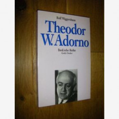 Theodor W. Adorno Rolf Wiggershaus