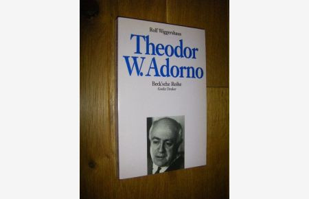 Theodor W. Adorno Rolf Wiggershaus
