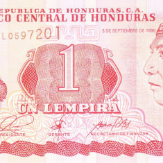 Bancnota Honduras 1 Lempira 1998 - P79b UNC