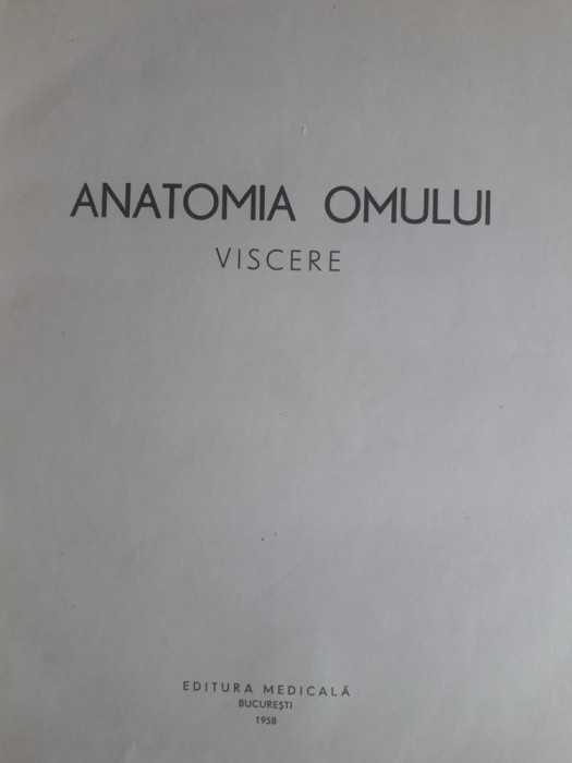 Anatomia Omului, Viscere - Z. Iagnov / R1F