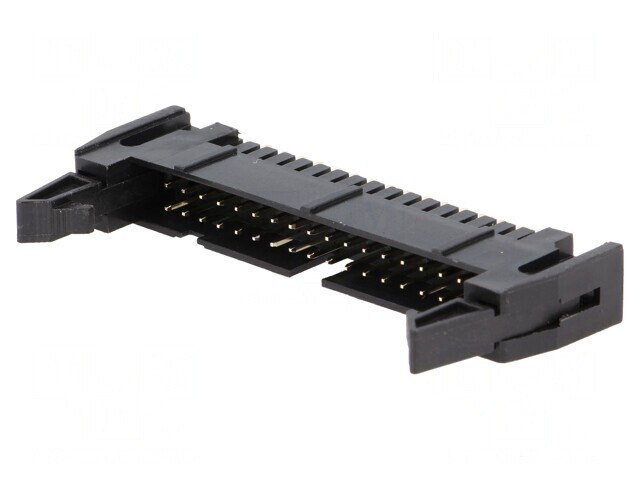 Soclu IDC 34 PIN drept cu ejector 2,54mm negru