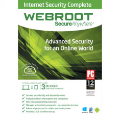 Licenta 2024 pentru Webroot SecureANywhere Internet Security Complete - 1-AN / 3-Dispozitive