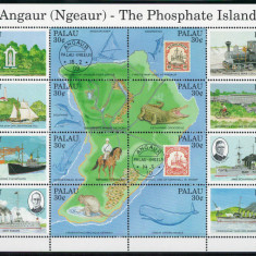 Palau 1991 Mi 411/26 block MNH - Legatura istorică a insulei Angaur cu Germania