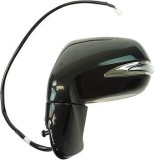 Oglinda usa exterioara Lexus Rx, 04.2015, montare dreapta, reglaj electric; carcasa neagra, grunduit; incalzire; sticla crom; memorie; 16 gauri / 11