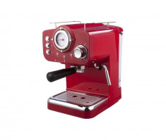 Espressor cafea Arielli KM-501 R Presiune 15 bar Capacitate apa 1.25 Litri Putere 1100W Rosu foto