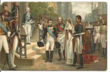 (@) carte postala(ilustrata)- FRANTA- Napoleon și Regina Prusiei la Tilsit-litho, Circulata, Printata