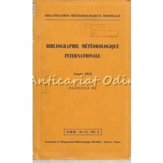 Bibliographie Meteorologique Internationale - Fascicule III