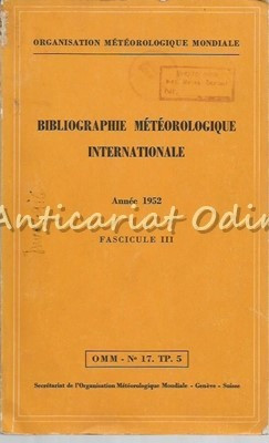 Bibliographie Meteorologique Internationale - Fascicule III foto