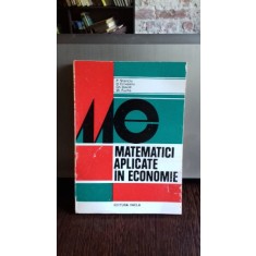 MATEMATICI APLICATE IN ECONOMIE - P. STANCIU