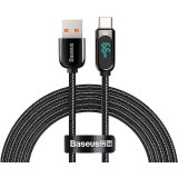 Cablu alimentare si date Baseus, Dynamic Fast Charging Data Cable pt. smartphone, USB (T) la USB Type-C (T), 66W, braided, 2m, negru