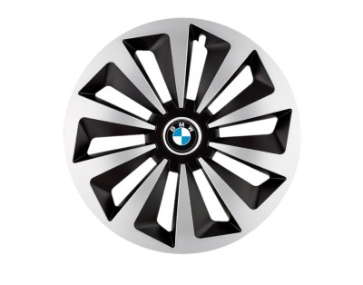 Set 4 capace roti Fox Gri-Negru R15 pentru gama auto BMW foto