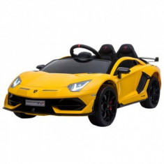 Masinuta electrica Chipolino Lamborghini Aventador SVJ yellow cu roti EVA foto