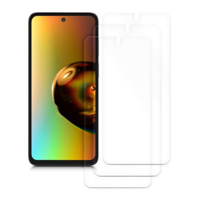 Set 3 folii de protectie Kwmobile pentru Motorola Moto G62, Fata, Polimer, 59177.1 foto