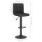 Scaune de bar, 2 buc., negru, material textil - 10