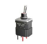 Intrerupator basculant cu mentinere, 12mm, 2 pozitii, 4 fire, ON-OFF, 20A 24VDC, SPST, IP67, MT22-FW-ENT10Z-RG