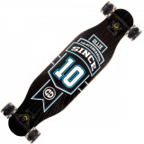 Cumpara ieftin Longboard Action One cu roti luminoase, ABEC-7 PU Aluminiu, 100 kg, 80 x 20 cm, Negru no.10