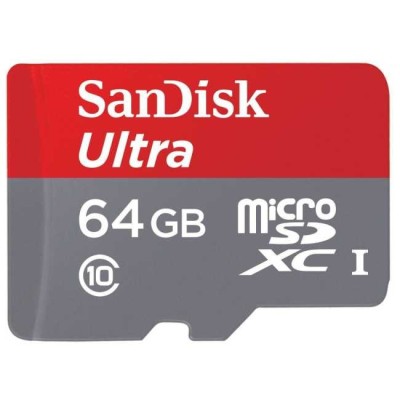 Card MicroSD 64GB + Adaptor (Clasa 10) SanDisk foto