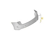 Bara spate AUDI Q5 (8R), 09.2008-06.2012 model S-Line,cu 2 gauri pentru Senzori de parcare (PDC); grunduit,