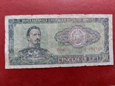 Bancnota 50 lei 1966,Romania. foto