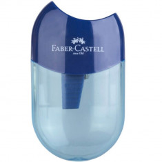 Ascutitoare cu Container Faber-Castell Apple Trend 2019, Albastra, Ascutitori, Ascutitori Faber-Castell, Ascutitoare Creioane, Ascutitori pentru Scoal