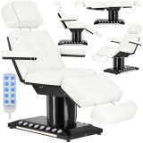 Fotoliu cosmetic electric pentru salon cosmetic pedichiură &icirc;ncălzire spumă termoelastică control cu piciorul + telecomandă 4 actuatoare Novia