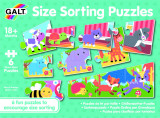 Set 6 puzzle - Animalute jucause - 3 piese, Galt