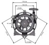 Demaror compatibil Honda GCV 135, GCV 160, GCV 190 (model II), Taiwan