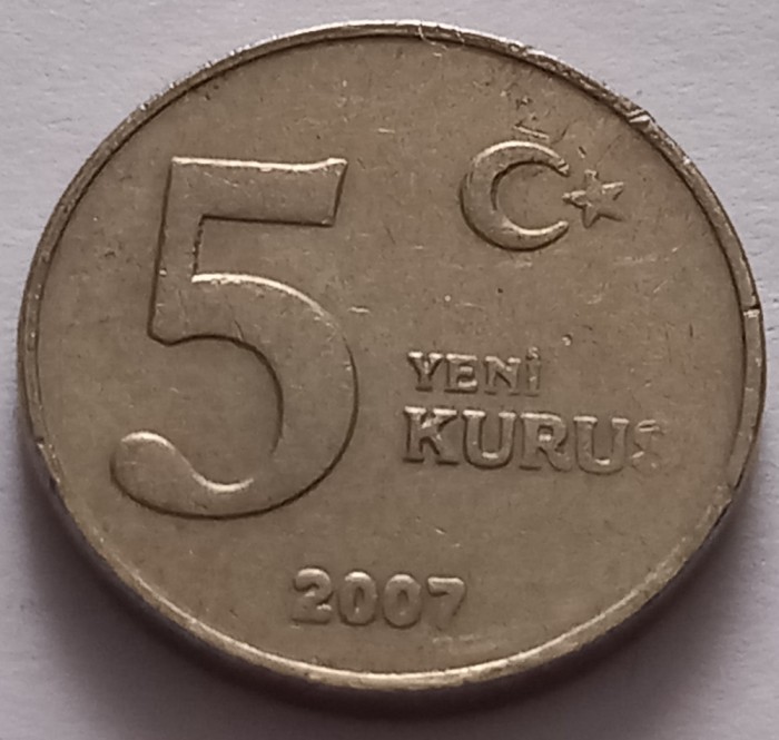 Turcia , 5 Kurus 2007