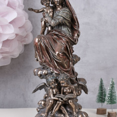 Statueta din ceramica cu Fecioara Maria cu Pruncul WU73799A