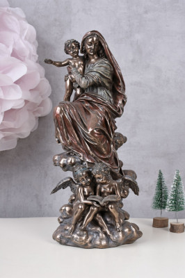 Statueta din ceramica cu Fecioara Maria cu Pruncul WU73799A foto