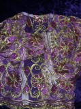 Jacheta Dama Vintage Paiete Fir Auriu Tiganeasca Transparenta Umeri 40cm Bust 95cm