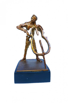 Statueta, Muzician la Violoncel, 20 cm, 1089XD foto