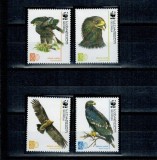 Georgia 2007 - Păsări, fauna WWF, serie neuzata