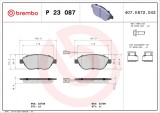 BREMBO P 23 087 PRIME LINE set placute frana,frana disc