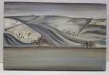 Silvia Velea, Dealuri Dobrogene, Ulei pe Panza, 27x41cm, Album Pictura, Certificat Autenticitate