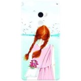 Husa silicon pentru Xiaomi Mi Mix 2, Girl And Birds